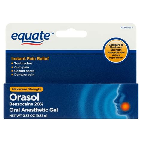 orozol|Equate Maximum Strength Benzocaine Orasol Oral。